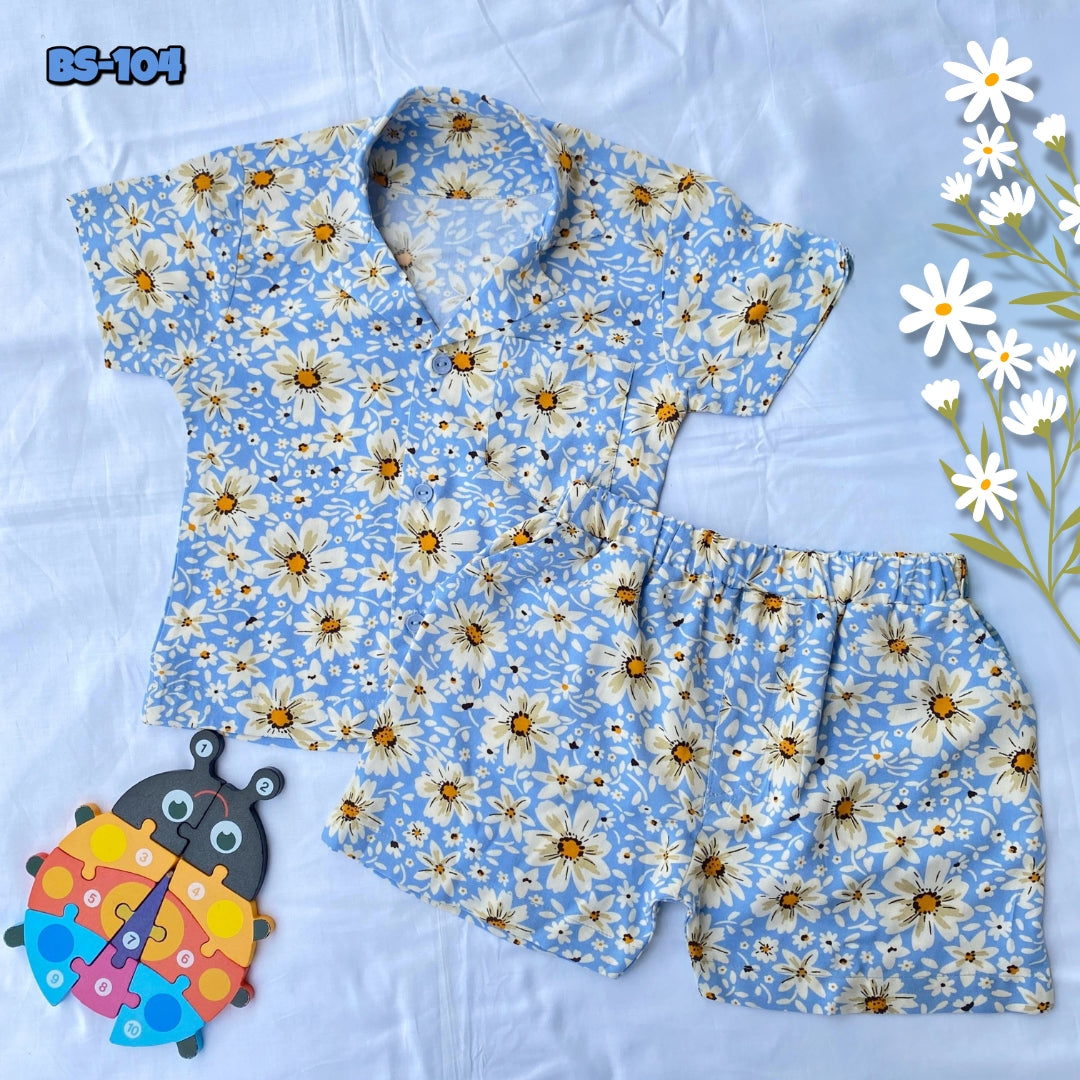 Boys Summer Shirt & Half Pant Set-BS-104