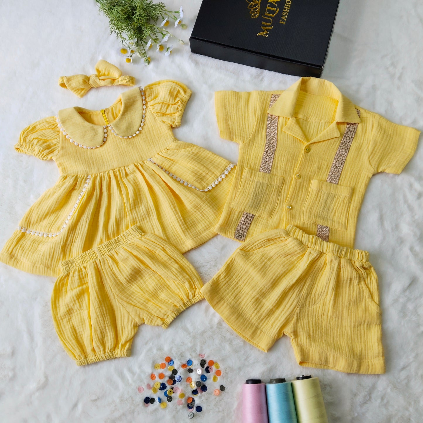 Kids Summer Shirt and Frock Combo Set-05