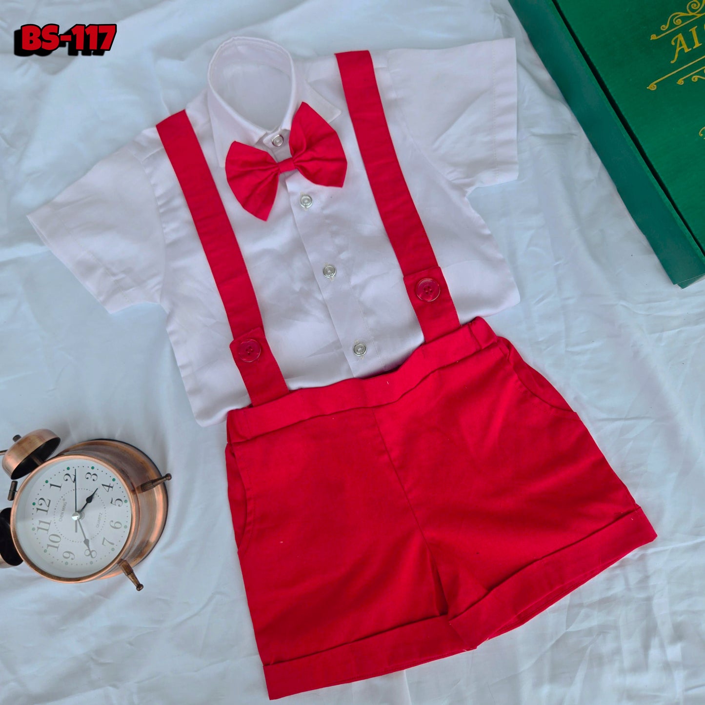 Boys Summer Shirt & Half Pant Set-BS-117