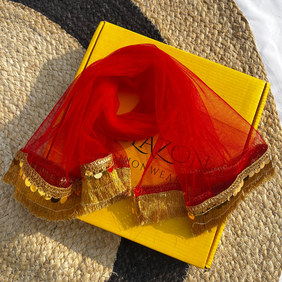 Laal Pori Angrakha Set BG-1627