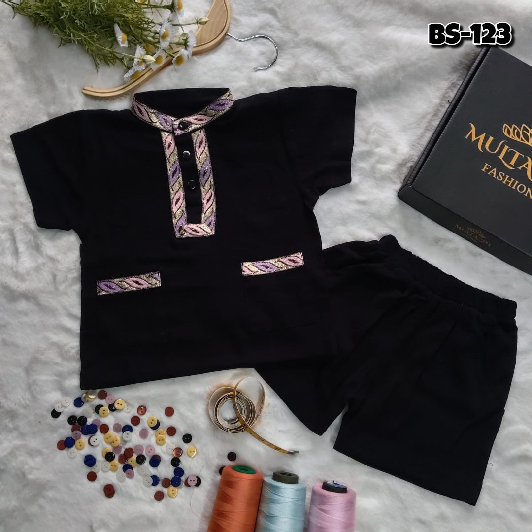 Boys Summer Fotua & Half Pant Set-BS-125