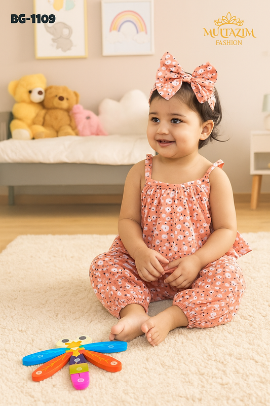 Baby girls Summer Tops & Pant Set BG-1409