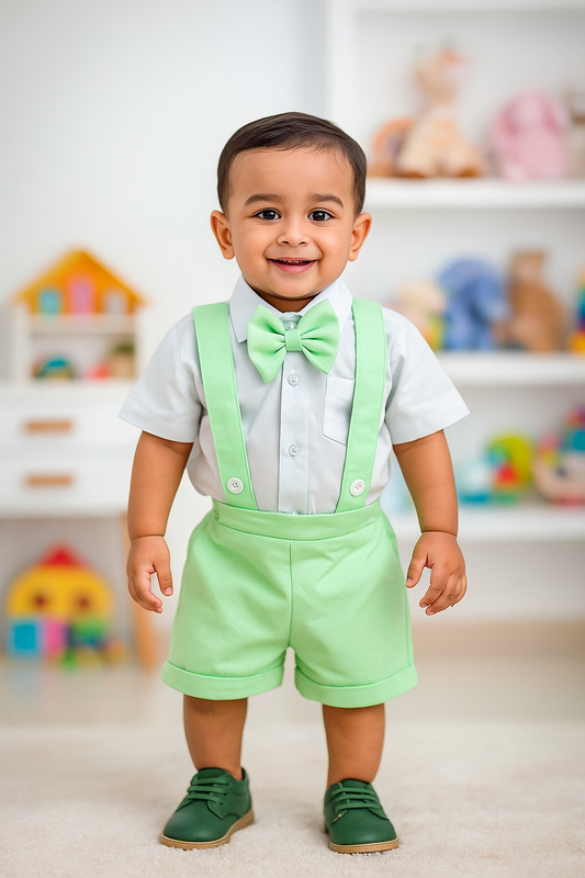 Boys Summer Shirt & Half Pant Set-BS-114