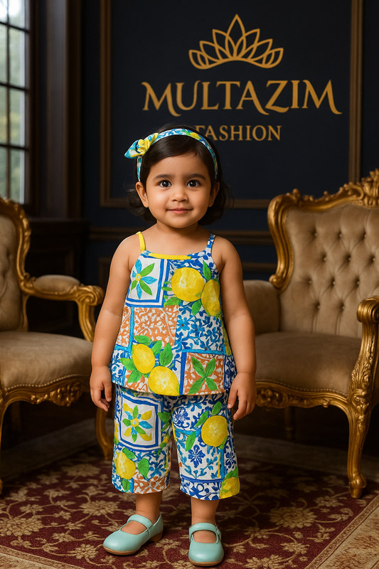 Baby girls Summer Tops & Pant Set BG-1429