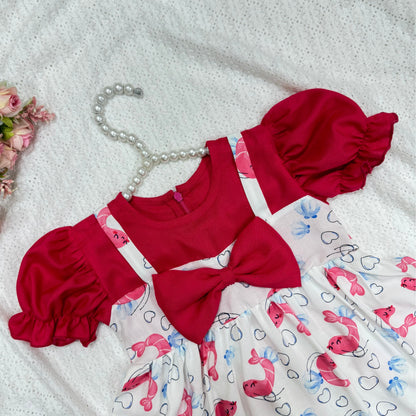 Cherry Fish Frock Set Code-1650