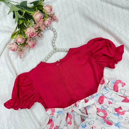 Cherry Fish Frock Set Code-1650