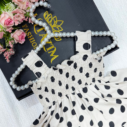 Polka Princess Frock Set Code-1651