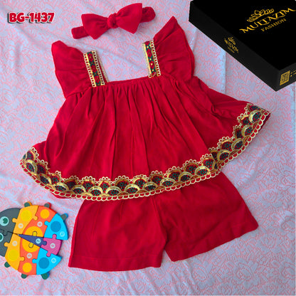 Baby girls Summer Tops & Pant Set BG-1437