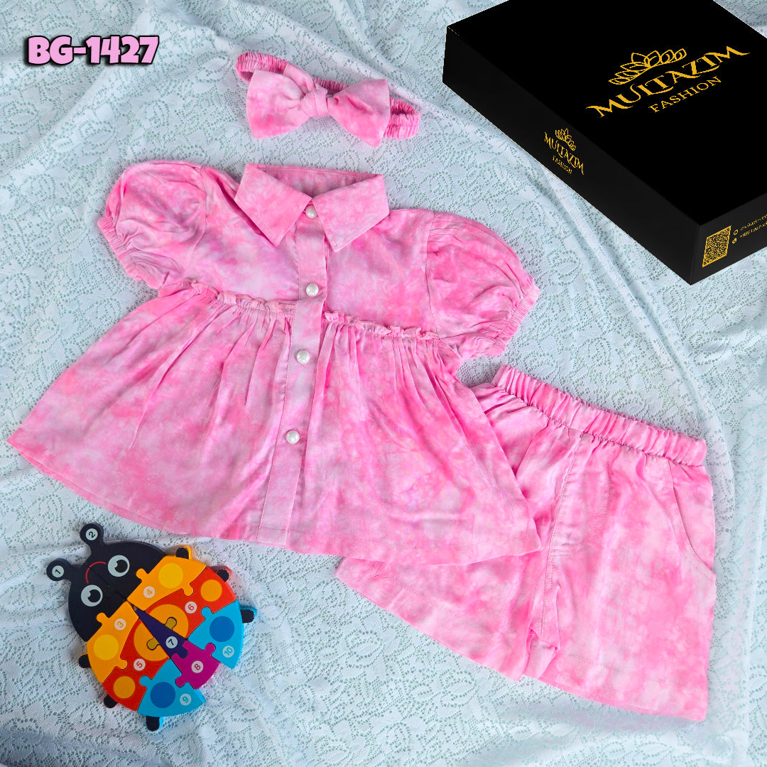 Baby girls Summer Tops & Pant Set BG-1427