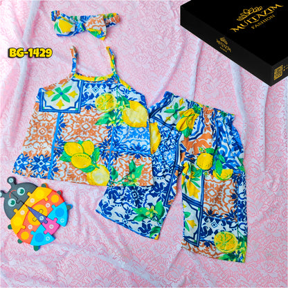 Baby girls Summer Tops & Pant Set BG-1429