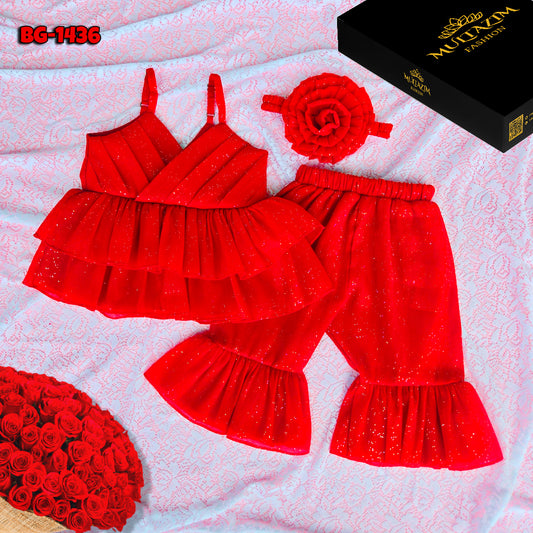 Baby girls Summer Tops & Pant Set BG-1436
