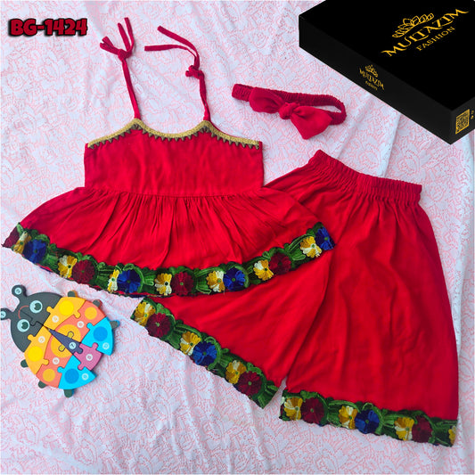 Baby girls Summer Tops & Pant Set BG-1424