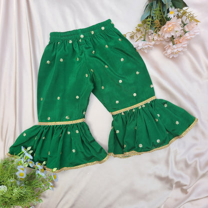 Emerald Sultana Royale Set with Matching Potli Bag Code-BG-1637
