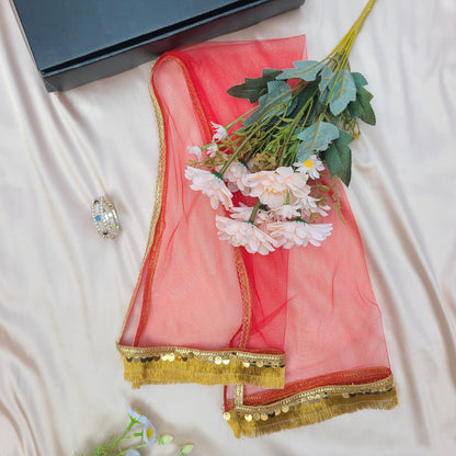 Elegant Arabian Rose Sharara Set with Matching Potli Bag Code-BG-1640