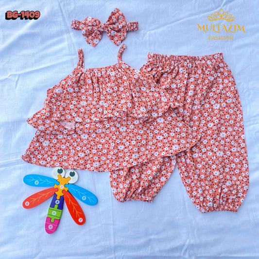 Baby girls Summer Tops & Pant Set BG-1409