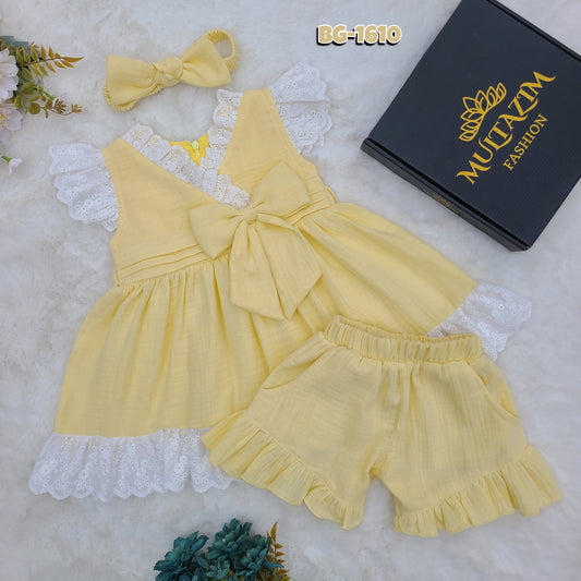 Holud Joba Frock Set Code-1610