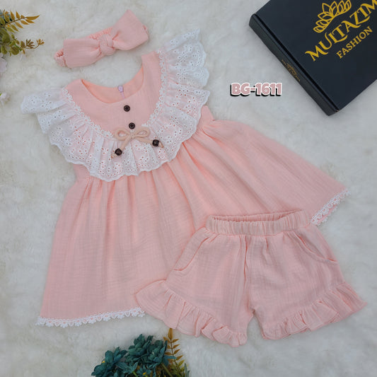 Mrimmoye Madhobi Frock Set Code-1611