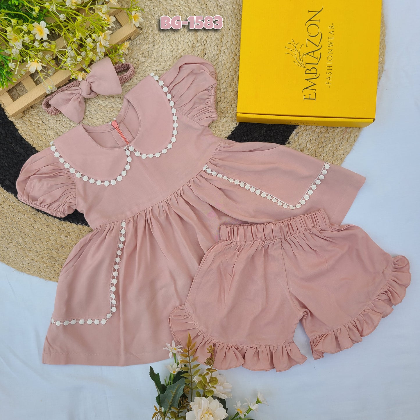 The Dusty Rose Pearl Frock-BG-1583