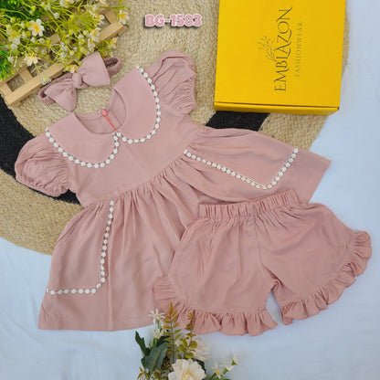 The Dusty Rose Pearl Frock-BG-1583