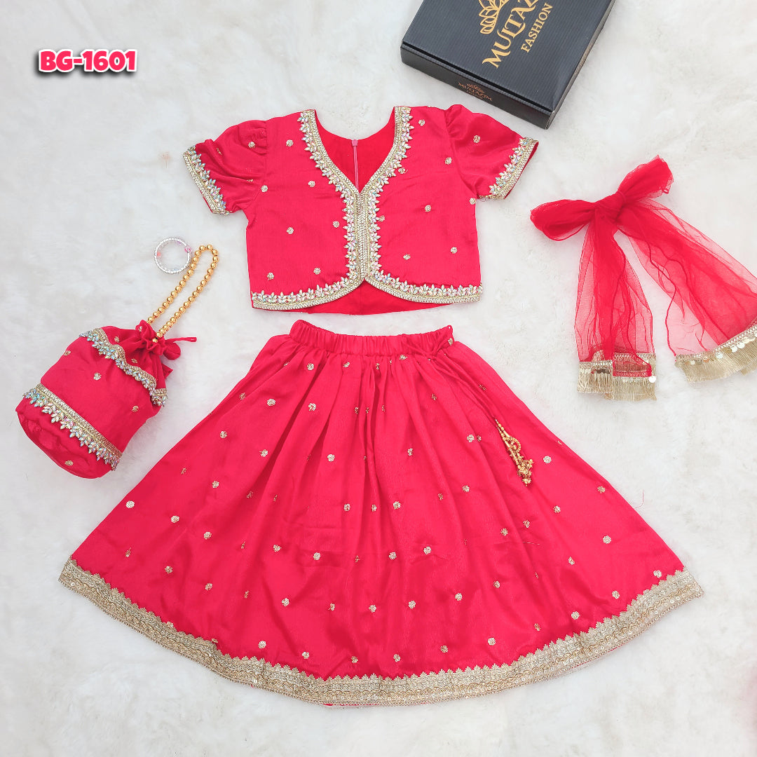 Misti Pori Lehenga set with Matching Potli Bag Code-BG-1601