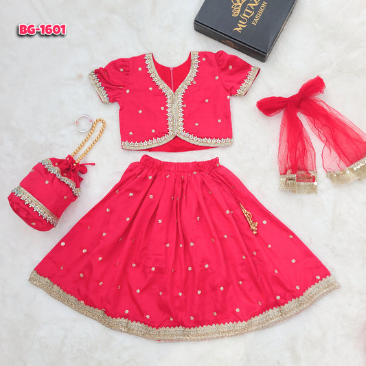 Misti Pori Lehenga set with Matching Potli Bag Code-BG-1601