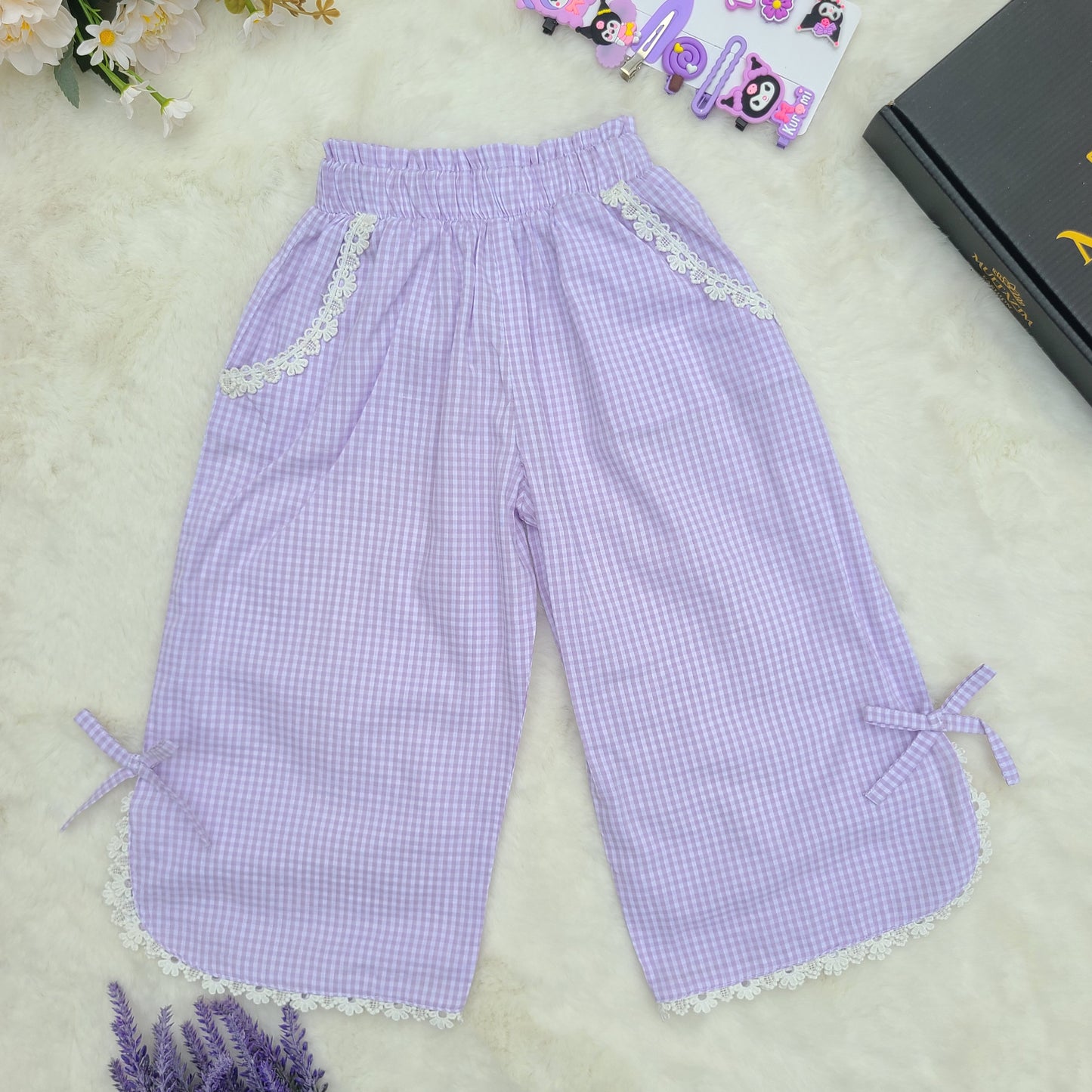 Balloon Heart Check Summer T-Shirt Tops & Pant Set Code-BG-1605
