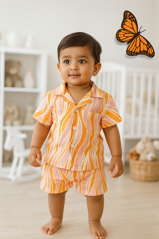 Boys Summer Shirt & Half Pant Set-BS-105