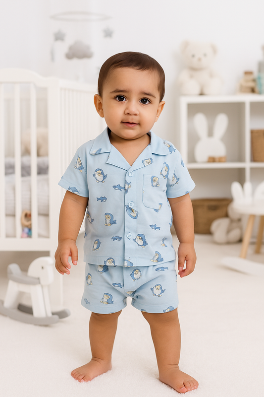 Boys Summer Shirt & Half Pant Set-BS-103