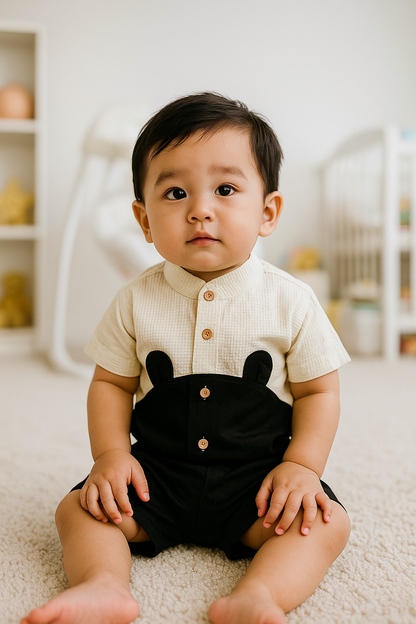 Boys Summer Shirt & Half Pant Set-BS-110