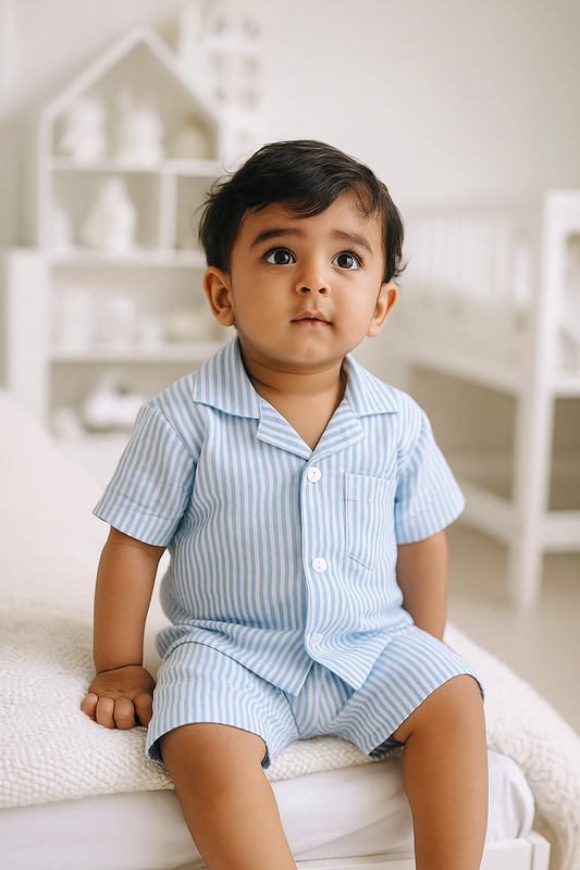 Boys Summer Shirt & Half Pant Set-BS-108