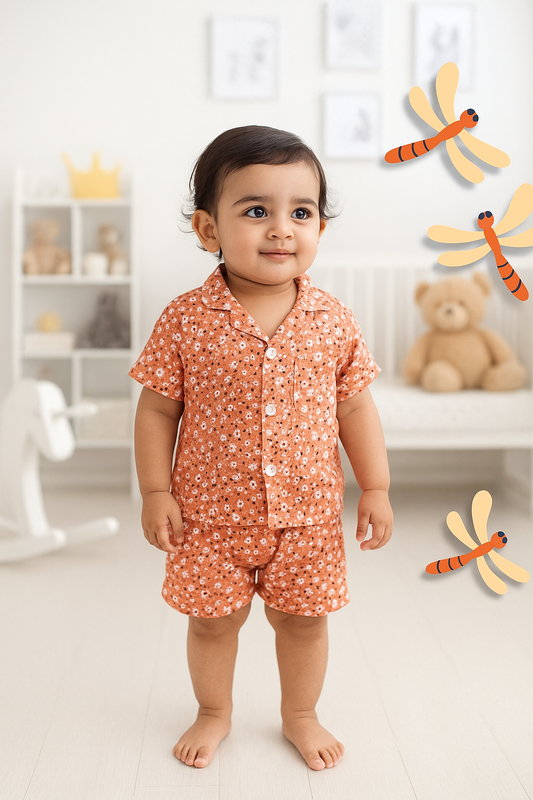Boys Summer Shirt & Half Pant Set-BS-107