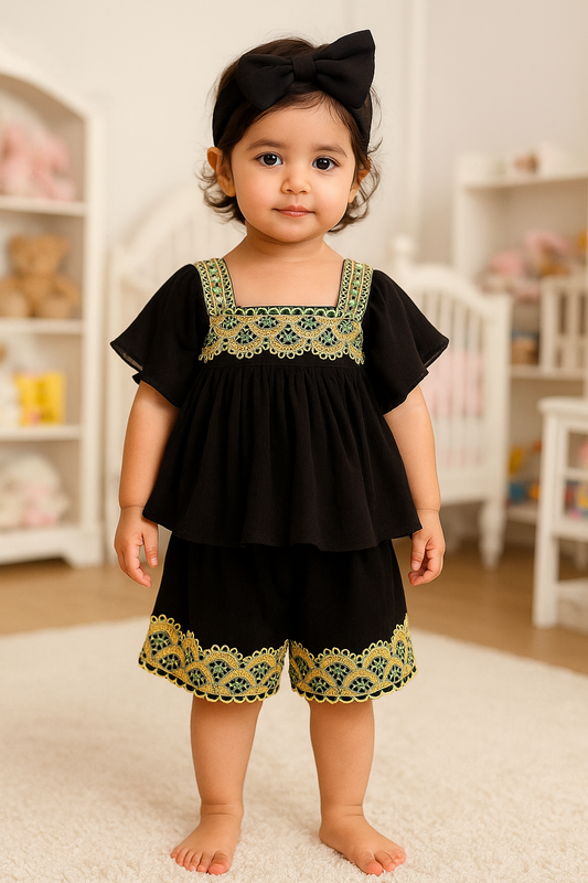 Baby girls Summer Tops & Pant Set BG-1435