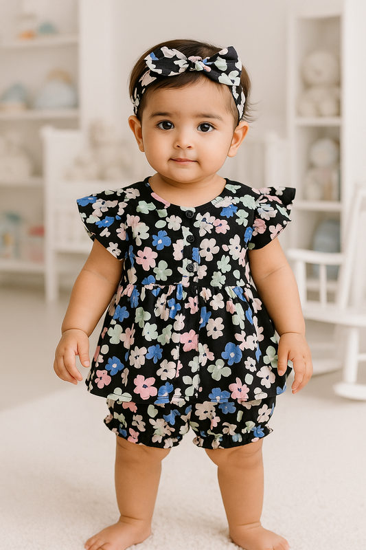 Baby girls Summer Tops & Pant Set BG-1431