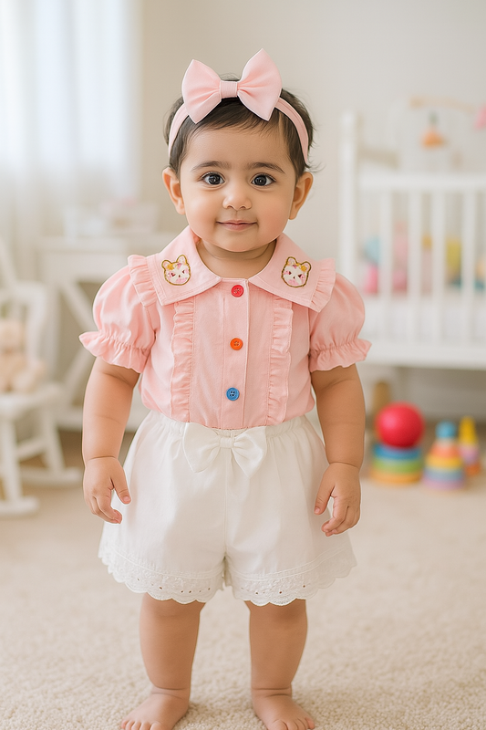 Baby girls Summer Tops & Pant Set BG-1183