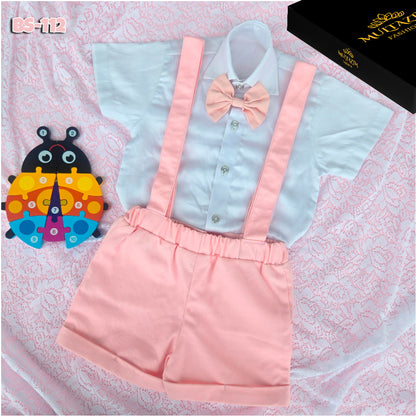 Boys Summer Shirt & Half Pant Set-BS-112
