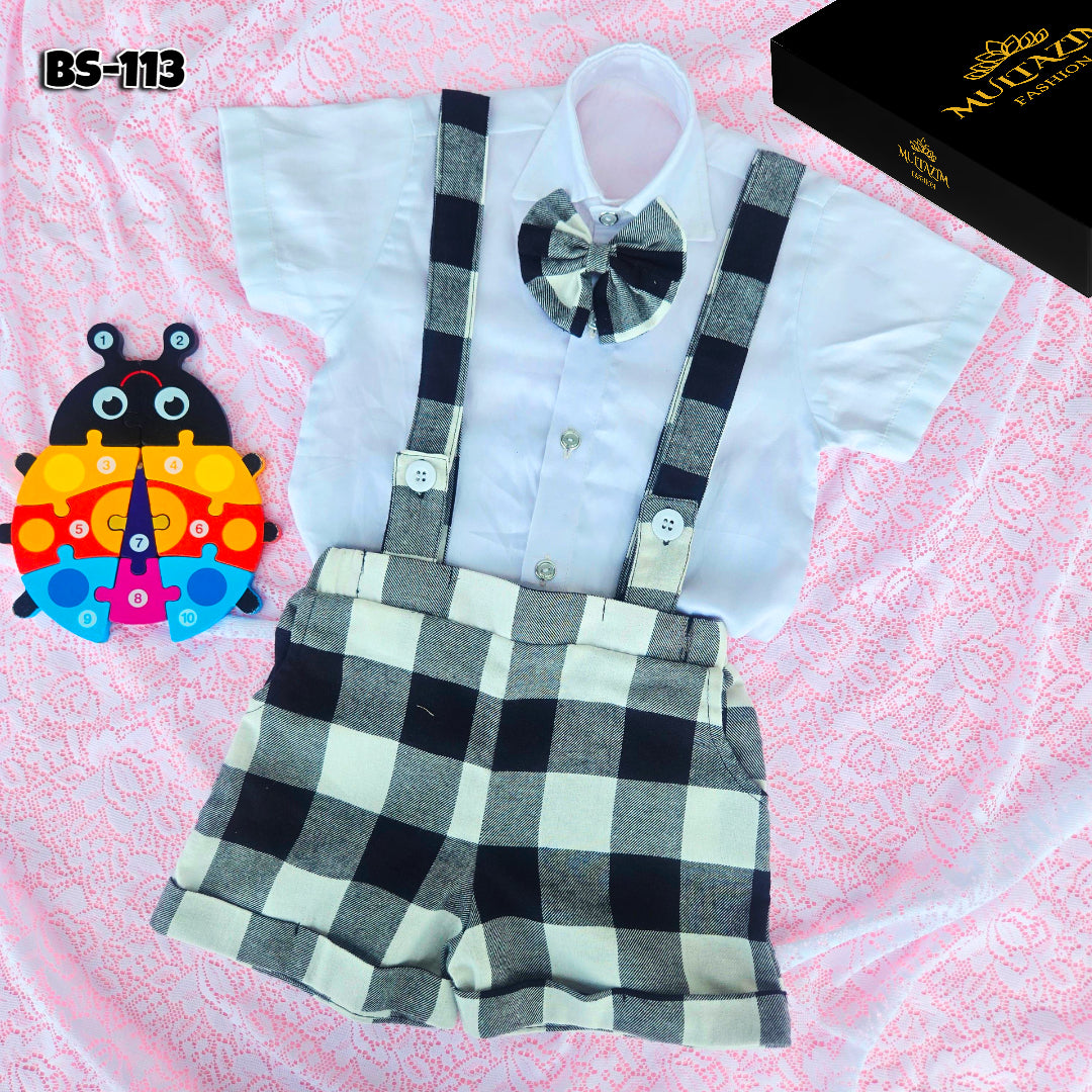 Boys Summer Shirt & Half Pant Set-BS-113