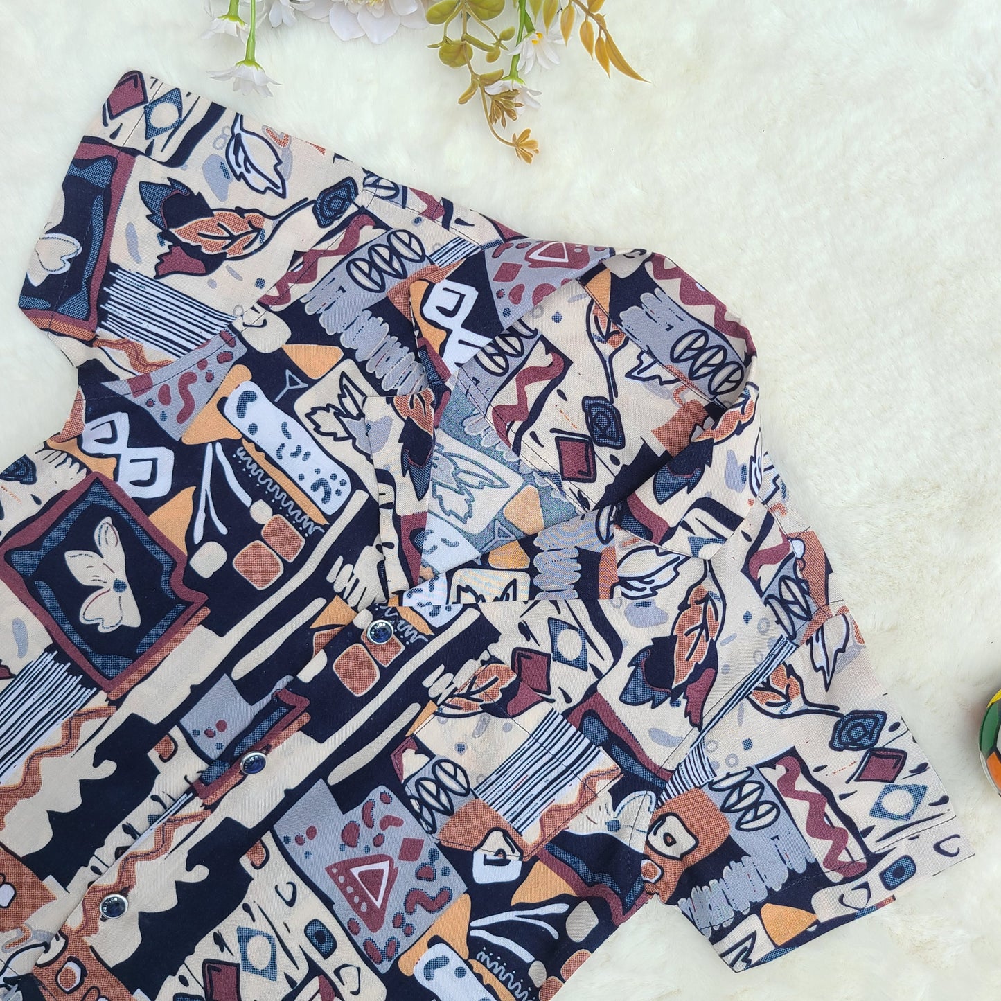 Wild Canvas Half Shirt and Pants Set Code-BS-155