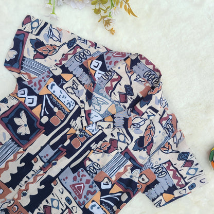Wild Canvas Half Shirt and Pants Set Code-BS-155