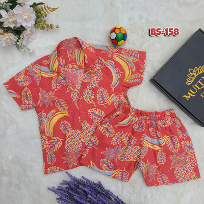 The Fruit Punch Half Shirt and Pants Set Code-BS-158