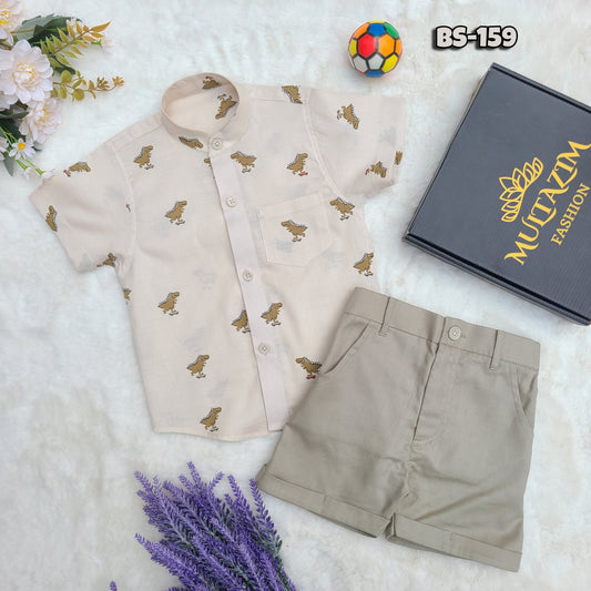 Baba'r Choto Saheb Half Shirt and Pants Set Code-BS-159