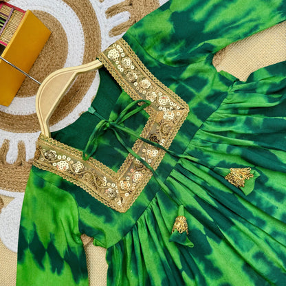 Pari Green Sharara Set BG-1688