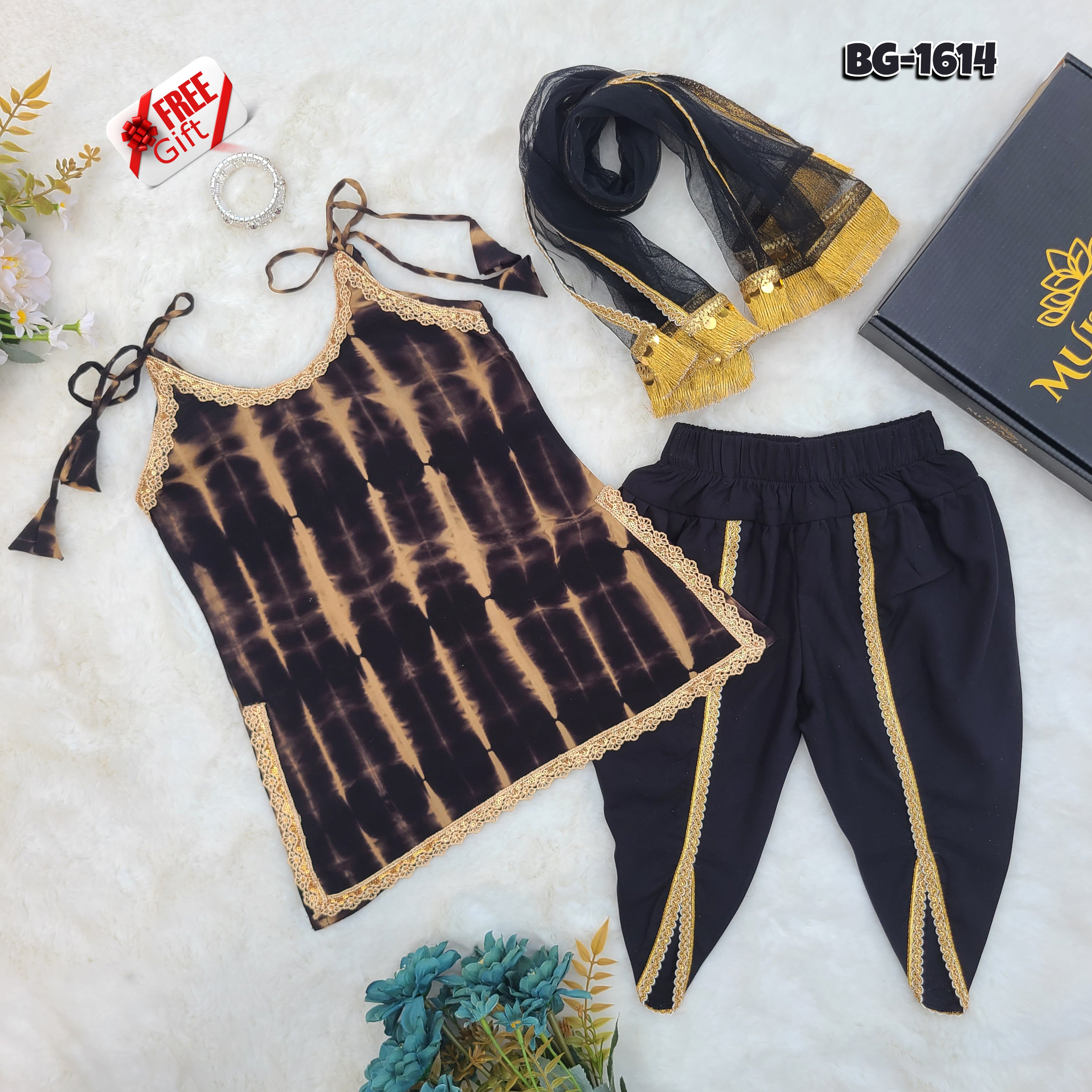 Dhakai Kantha Rani 3-Pcs Set Code-BG-1614 – Multazim Fashion