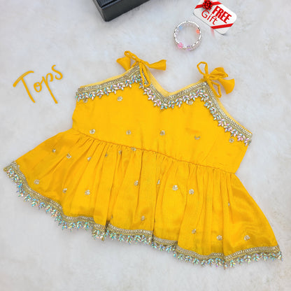 Basanti Bahar– Fagun Special Lehenga set with Matching Potli Bag Code-BG-1535