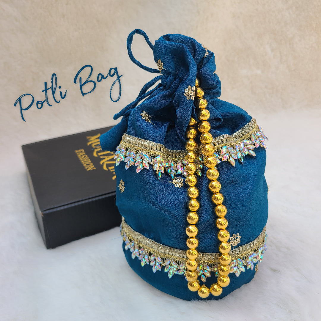 Little Begam Jaan Sharara Set with Matching Potli Bag Code-BG-1536