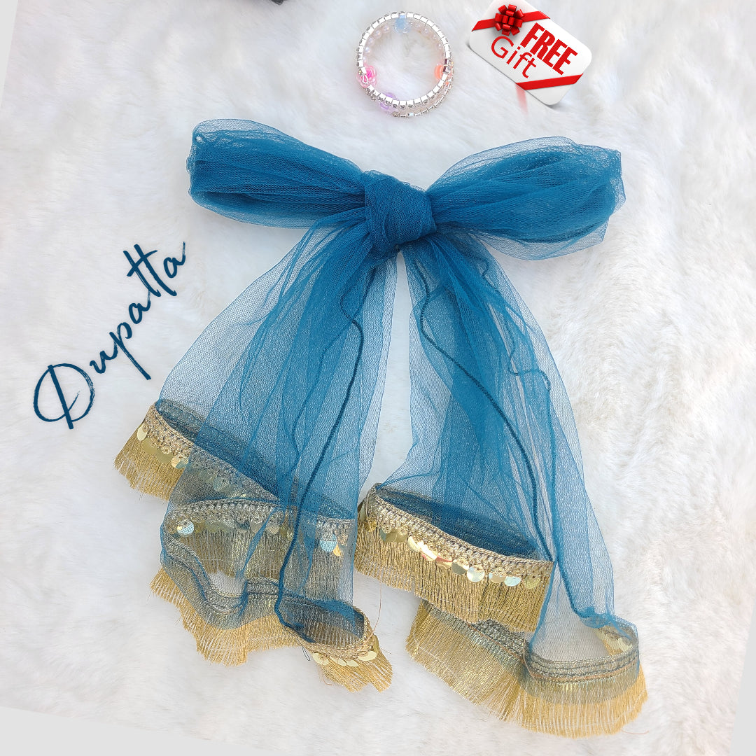 Little Begam Jaan Sharara Set with Matching Potli Bag Code-BG-1536