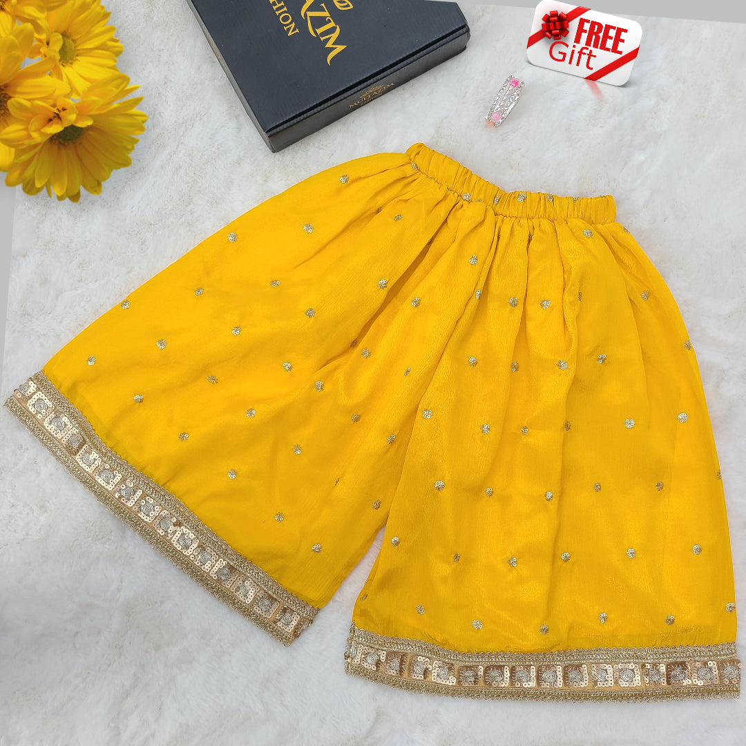 Basanti Pari – Fagun Special Dress with Matching Potli Bag Code-BG-1533