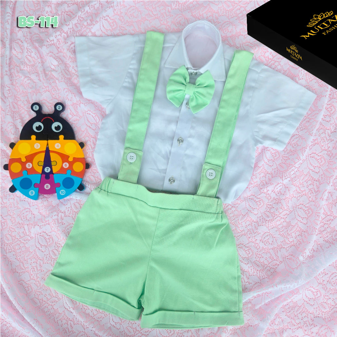 Boys Summer Shirt & Half Pant Set-BS-114