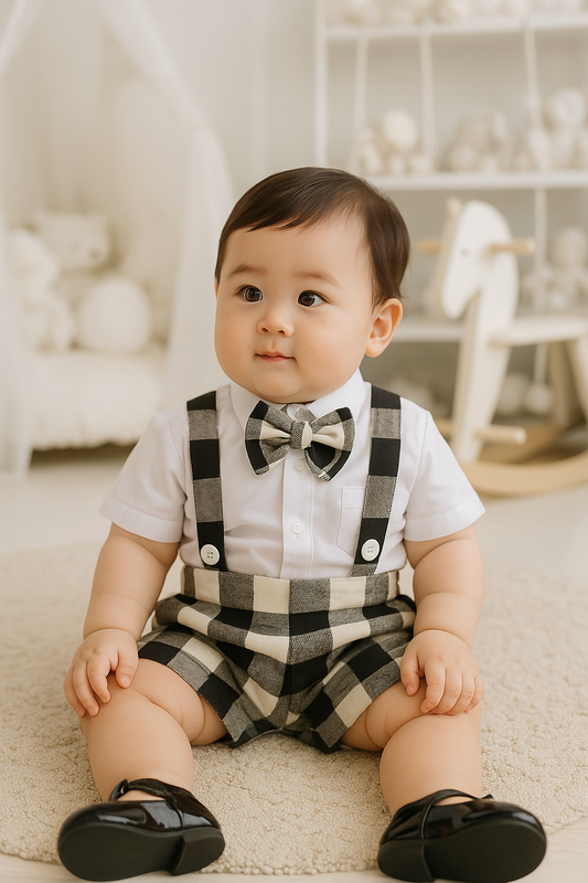 Boys Summer Shirt & Half Pant Set-BS-113