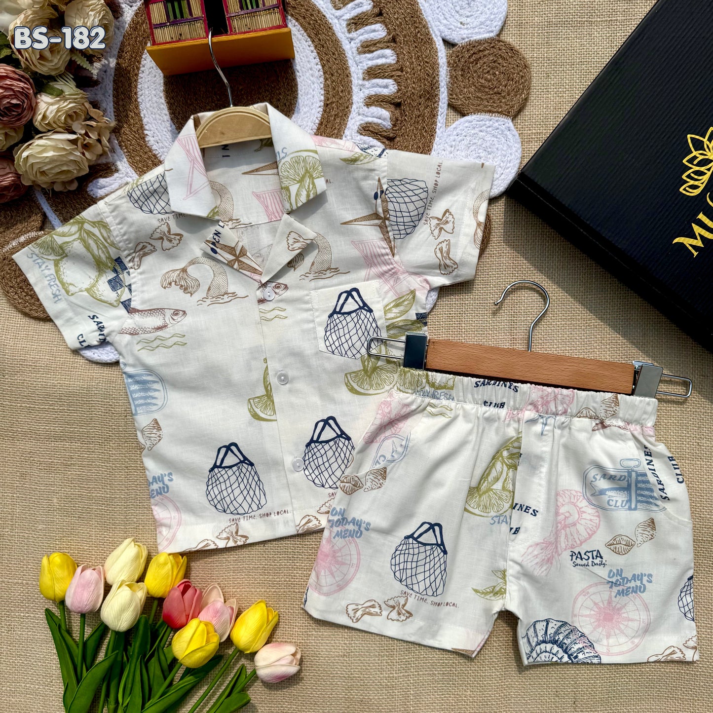 Seaside Market Summer Co-Ord Set Code-BS-182