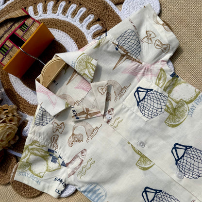 Seaside Market Summer Co-Ord Set Code-BS-182